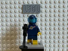 LEGO Space Classic - Blue Spaceman Minifigure with metal detector