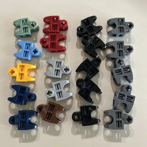 Lego Bionicle Lot C - 20 Axle Connector 2x3 Ball Joint Socket Assorted Colors