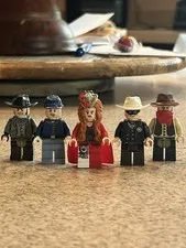 LEGO The Lone Ranger Minifigure Lot Red Harrington, Jesus, Barret, and Soldier