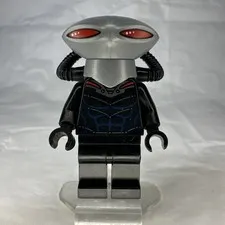 LEGO Black Manta SH0160 Minifigure Super Heroes Flat Silver Helmet Set 76027
