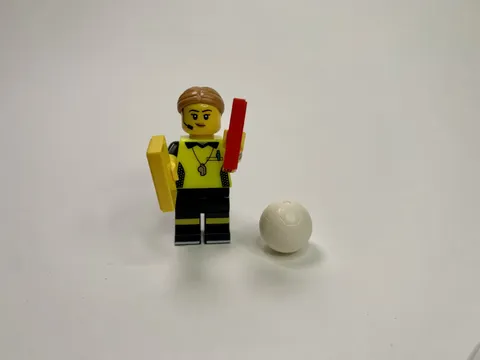 LEGO Football Female Ref Minifigure Collectible Series 24 71037 Used