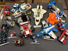 Vintage LEGO Lot 1980’s Boats Police Planes Sports Car Go-kart