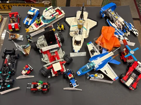 Vintage LEGO Lot 1980’s Boats Police Planes Sports Car Go-kart