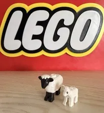 Lego Mother Sheep & Baby Sheep Figures