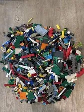 Assorted LEGO Pieces with Several Minifigs 8 Lbs