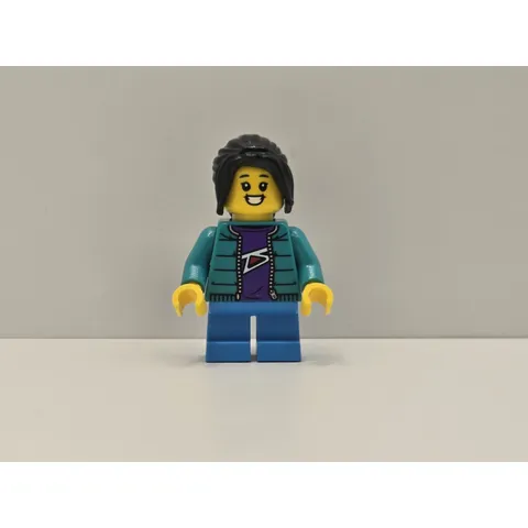 LEGO Holiday Minifigure Girl Dark Turquoise Jacket hol276 New Christmas