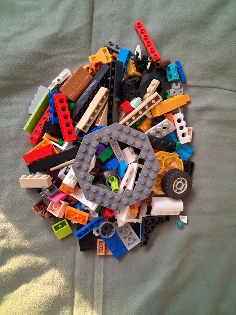 LEGO Bulk Lot of 8 oz Mixed Bricks Blocks Parts Pieces Assorted Colors (#3)