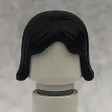 LEGO 4530 Black Minifigure, Hair Female