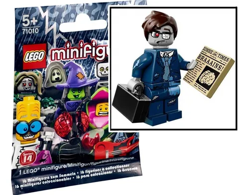 LEGO CMF Series 14 ZOMBIE BUSINESSMAN minifigure NEW factory seal bag Halloween