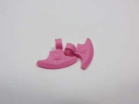 LEGO Lot of 2 Dark Pink Axe Blade Weapon Minifig Q7