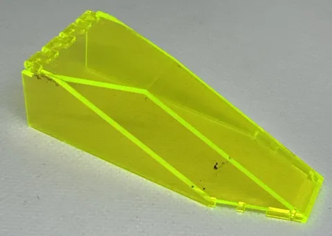 Genuine LEGO 1990s Trans Neon Green Windscreen 10 x 4 x 2 1/3 Canopy 2507