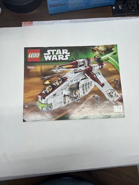 Lego Star Wars Republic Gunship (75021) Instruction Manual book 1 ONLY