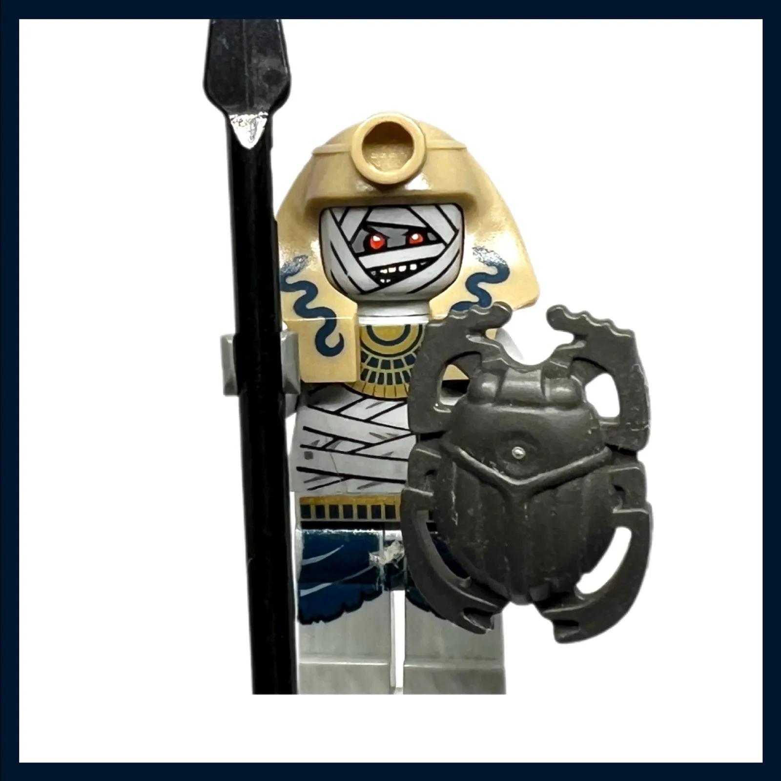 LEGO 853176 Pharaohs Quest Mummy Warrior Minifigure Scarab Shield 2011 Retired