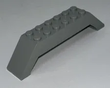 LEGO (Old) Light Gray Double Slope/Arch #30180 10x2x2 45° Star Wars Space x1