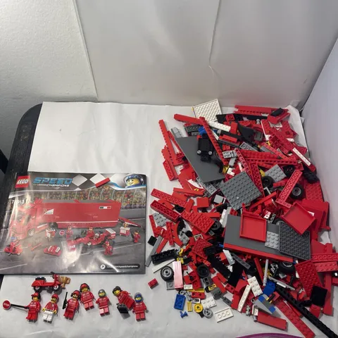 LEGO Speed Champions 75913 F14 T & Ferrari Truck Instructions & Mini-Figs As-Is