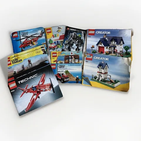 LEGO Manuals ONLY 9 Lot Technic Creator City SpongeBob 7206 6166 5891 79111 9394
