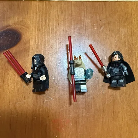 LEGO Star Wars Dark Falcon mini figures - Darth Rey Darth Jar Jar Darth Dev
