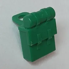 LEGO Minifigure Backpack Pack Accessory Piece Green Plastic Minifigure L0511