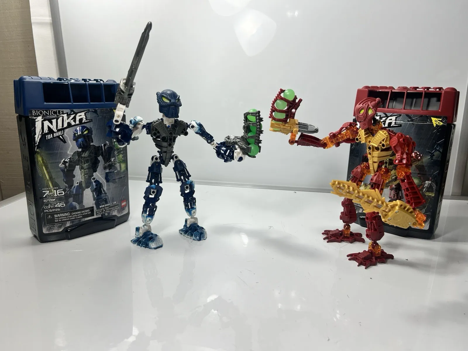 LEGO Bionicle Inika Toa Jaller Hahli 8728 8727 Complete No Instructions
