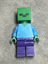 LEGO Minecraft Zombie Minifigure -Authentic Minifig Green Zombie C16-3 