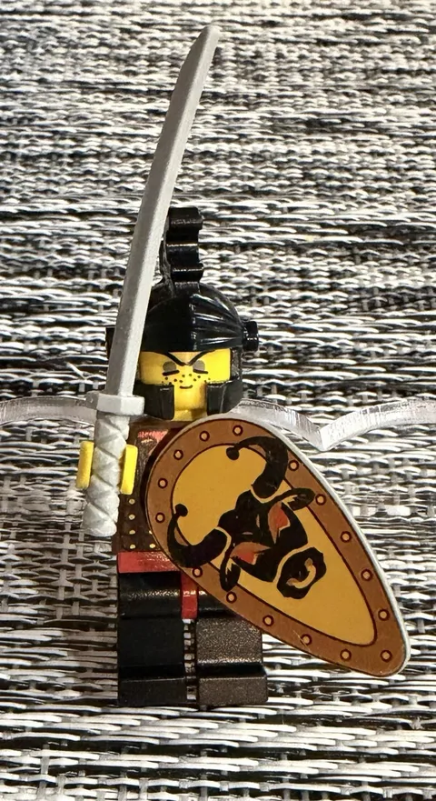 LEGO Castle  BULL Knight  Minifigure w/ Sword & Shield Plastic