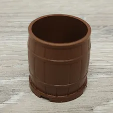 Lego 30139 Old Brown Container Barrel 4 x 4 x 3.5 Bucket Replacement Part Piece
