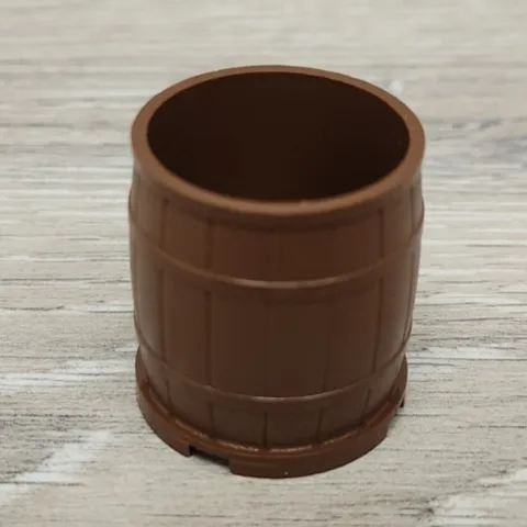 Lego 30139 Old Brown Container Barrel 4 x 4 x 3.5 Bucket Replacement Part Piece