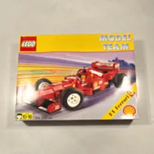 VINTAGE LEGO Model Team 2556 Ferrari Formula 1 Racing Car 580pc Complete Box Set