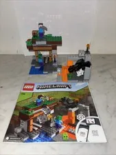 LEGO Minecraft The Abandoned Mine 21166 100% Complete w/ Manual