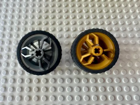 LEGO Wheel 30.4mm D. x 20mm Motorcycle with Black Tire 37x22 ZR 66155c01
