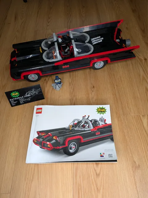 LEGO 76328 Batman Classic TV Series Batmobile + Batman Minifig 99% Complete