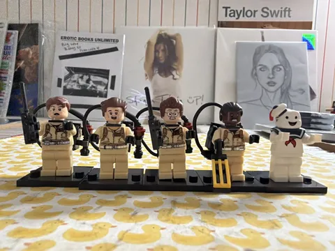 GHOSTBUSTERS 5x LEGO MINIFIG LOT peter ray egon winston staypuft marshmellow man