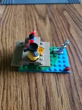 Lego Furniture Minifigure Accessory Tan Picnic Table With Grill And Mugs VGC 