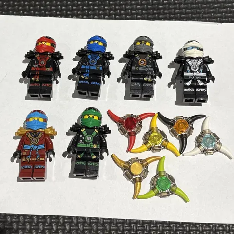 Lego Ninjago Deepstone Minifigure FULL SET With Aeroblades, NO CRACK, GENUINE