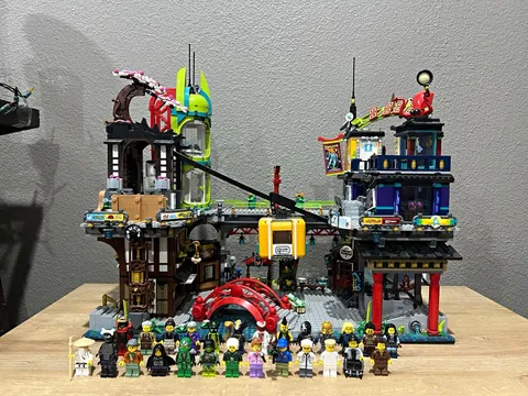 LEGO NINJAGO City Markets 71799 Complete Set w/instructions and minifigure lot
