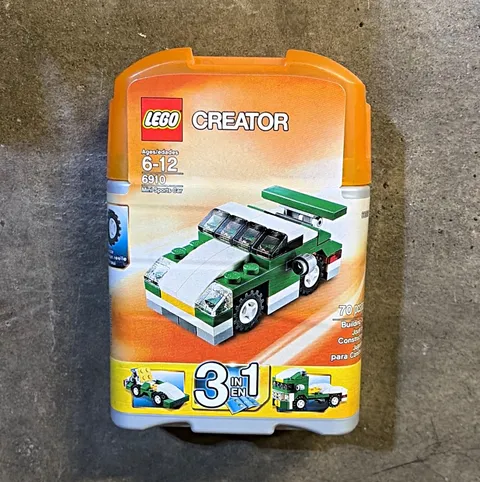 LEGO Creator 6910 Mini Sports Car 3 in 1 Complete Set 70pcs Ages 6-12