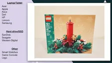Lego Christmas Table Decoration 40743, New, Sealed, US