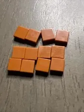 LEGO 3070 Dark Orange Tile 1 x 1 - 12 Pieces