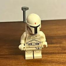 Lego Star Wars Boba Fett White Concept sw0631 minifigure