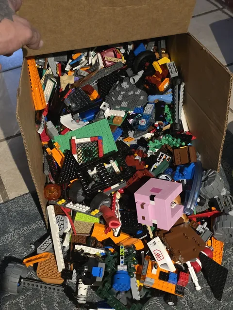 LEGO 20 lbs Pounds Random Parts Pieces Building Plates Blocks Washed Bulk Lot.