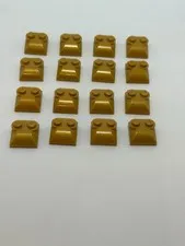 Lego 47457 2x2x2/3 modified brick pearl gold with two top studs x16