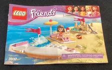 Lego Friends Instruction Manual Set 3937 Olivia's Speedboat 2012 Retired Beach