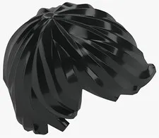 New LEGO Minifigure Hair Black Tousled with Side Part boy girl Pixie Cut 18226