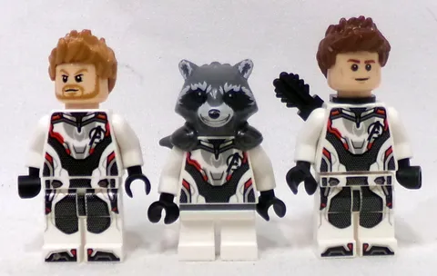 LEGO Marvel Quantum Suit Team Lot if 3 Rocket Thor Hawkeye