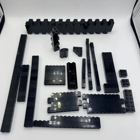 Genuine LEGO 151 Pcs CLEAN Black 1x1 1x2 2x4 1x3 1x4 Other Assorted Bricks Lot