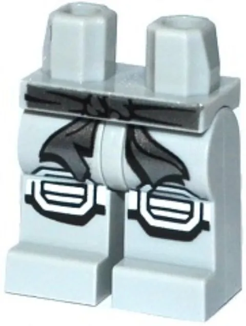 LEGO® Part 970c00pb0399 - Hips and Legs with Silver Sash - zane