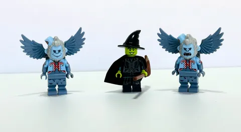 Lot (3) LEGO The Wizard of Oz Minifigure Wicked Witch & 2 Flying Monkeys