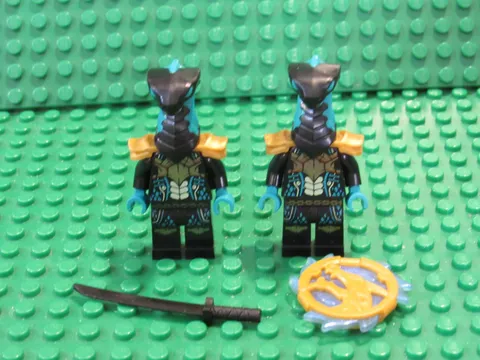 Lot 2 LEGO Ninjago minifigs Seabound Maaray Guard Snake 71752 71755 71756 M54