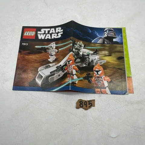 LEGO Star Wars Clone Trooper Battle Pack 7913 Instruction Manual ONLY Retired