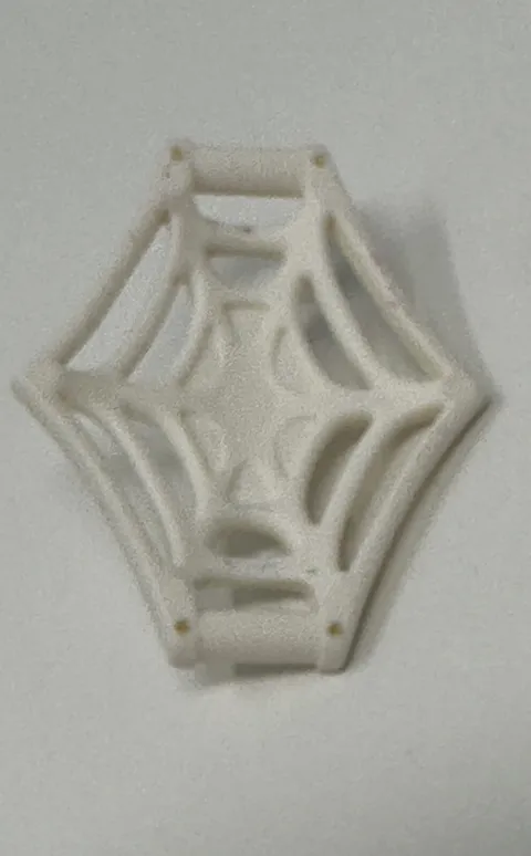 LEGO Minifigure Weapon Web Effect Medium Bar on Back White